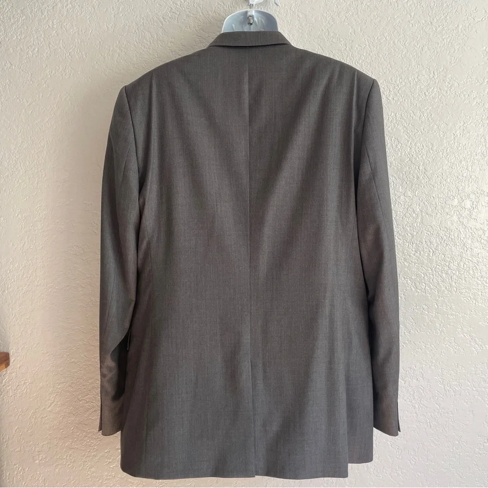 NEW Ted Baker Charcoal Debonair Plain Suit Grey Wool Blazer Modern Fit 44R